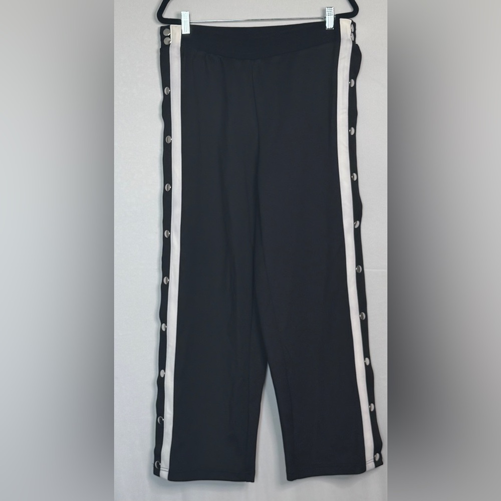 Ashley Sport International Black Joggers with White Stripes‎